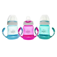 Cana anticurgere cu manere si cioc silicon 6+, 210ml, Minut