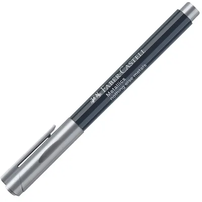Marker Faber-Castell - 1.5 mm, metalic argintiu