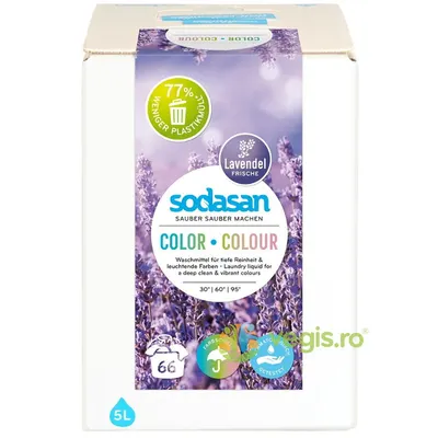Detergent Lichid pentru Rufe Colorate cu Lavanda Bag-in-Box 5L