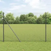 vidaXL Gard din sârmă sudată 2500 x 150 cm Gri