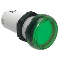 Lampa Semnalizare cu Led, Steady Light Ø22mm Platinum Series, Green, 48vac/dc