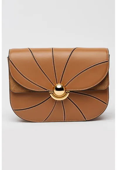 Geanta crossbody din piele Sfera S - Maro scortisoara