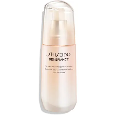 Shiseido Benefiance Wrinkle Smoothing Day Emulsion Emulsie protectoare anti-îmbătrânire SPF 30 75 ml