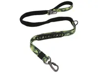 Lesa multifunctionala pentru caini, camuflaj, bungee cu absorbtie zero a socurilor, lungime 120-170 cm, pentru caini cu greutate de pana la 48 kg