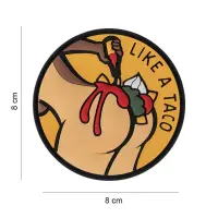 Patch 3D PVC 101INC Like a Taco – Rotund 8 cm - Default Title