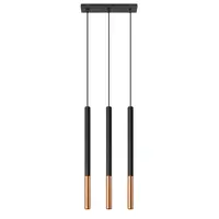 Lampa suspendata MOZAICA 3L negru/copper