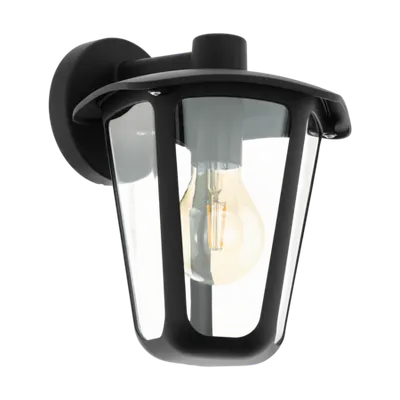 Lampa perete MONREALE negru 220-240V,50/60Hz IP44