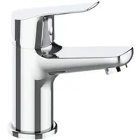 Baterie pentru Lavoar, Monocomanda, Inaltime 12.5 cm, Inox