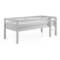 Pat înalt pentru copii Vipack Pino, 90 x 200 cm, alb