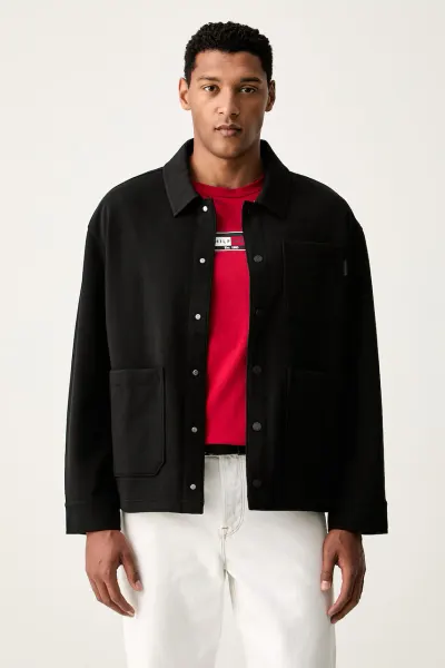 Tommy Hilfiger jachetă scurtă pentru bărbați cu bumbac