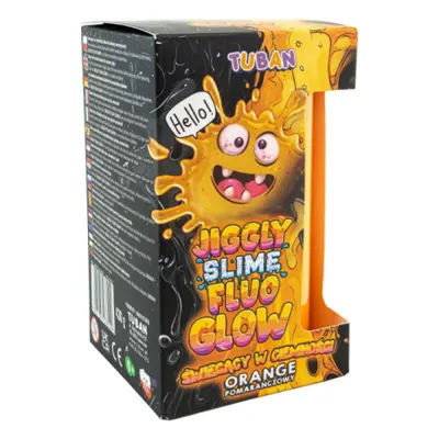 Set Diy Experimente Jiggly Slime Fluo Glow , Portocaliu 430 G