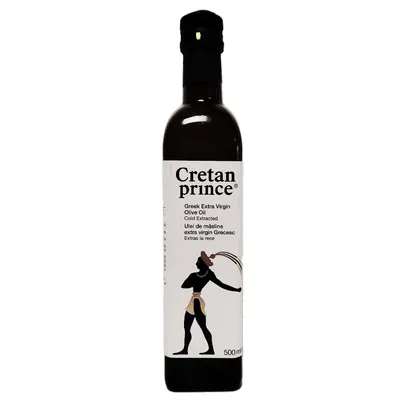 Ulei de masline extravirgin in sticla Printul Cretan, 500ml, Creta Oil