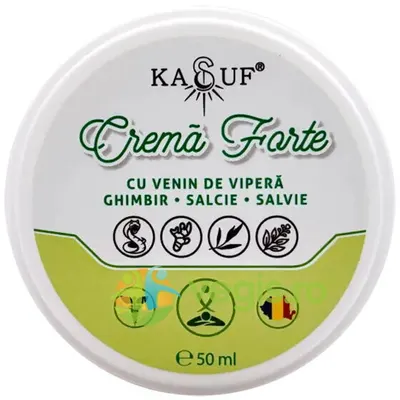 Crema Forte cu Venin de Vipera, Ghimbir, Salcie, Salvie 50ml