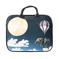 Geantă pentru laptop, colorată, pentru damă, din catifea, DREAM 14"