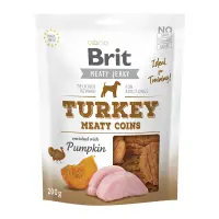 BRIT Jerky Turkey Meaty Coins, recompense câini, Rondele carne Curcan, 200 g