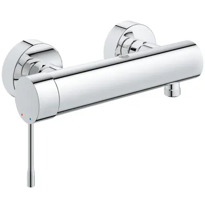 Baterie dus Grohe Essence New, monocomanda, 1/2, cartus ceramic, protectie reflux, limitator de temperatura, crom
