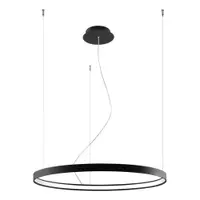 Lustră neagră LED din aluminiu ø 78 cm RIO – Thoro