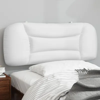 vidaXL Pernă pentru tăblie pat, Hvar, alb, 100 cm, piele artificială