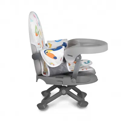 Inaltator de masa booster pentru copii Cangaroo Kiwi 123,pliere compacta cu maner transport,inaltime reglabila 4 nivele,picioare antiderapante,masuta detasabila cu compartiment pahar,husa impermeabila,centuri de siguranta