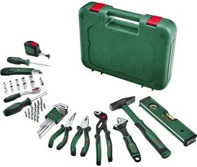Set de unelte de mână Bosch - Advanced, 52 piese