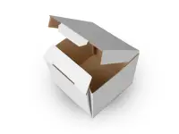 Cutie carton microondul alb, 105x105x55mm