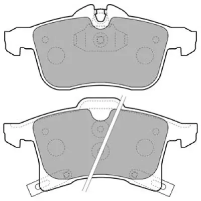 Set placute frana, frana disc DELPHI LP1861