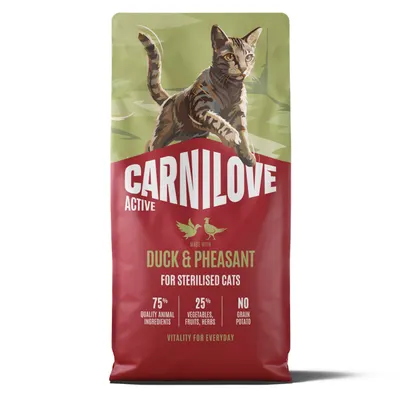 Carnilove Active Cat Dry Duck & Pheasat Sterilised Adult All Breeds 6 kg