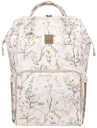 Rucsac pentru cărucior KikkaBoo Secret Garden - Siena Luxe, Beige