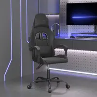 vidaXL Scaun pentru jocuri, negru, piele ecologică