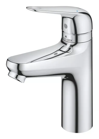 Baterie lavoar Grohe Swift 24327001, marime M, 185 mm, ChildLock, ventil, Crom lucios