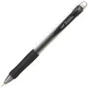 Creion mecanic UNI Shalaku M7-100, 0. 7mm, grip cauciucat, corp transparent negru, cu guma de sters