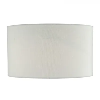 Abajur Ingleby White Cotton Drum Shade 35cm