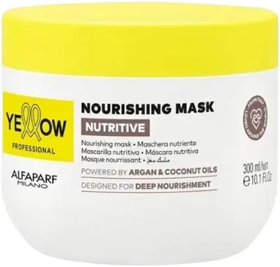 Alfaparf Yellow Nutritive Mască hrănitoare cu argan și cocos, 300 ml