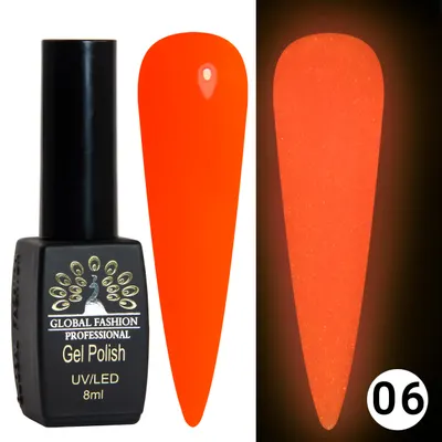 Oja semipermanenta Luminous, Global Fashion, fosforecenta, 8ml, 06 Engros