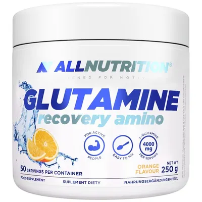 Glutamine Recovery Amino, portocală, 250 g, AllNutrition