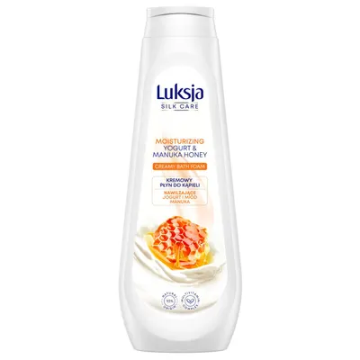 Gel spuma de baie SILK & CARE Moisturizing, Luksja | 900 ml