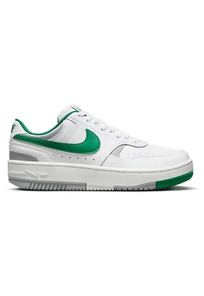 Pantofi sport dama Gamma Force - design stratificat - alb-verde - piele ecologica si naturala