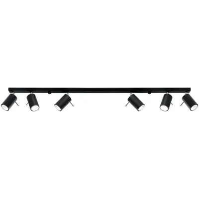Corp de iluminat pentru tavan RING 6L negru