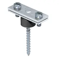 Spacer clip for flat conductor, with wood screw and spacer | Type 370 H