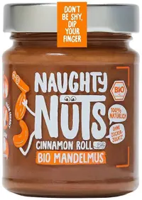Tahini migdale cu scorțișoară, 250 g, Naughty Nuts