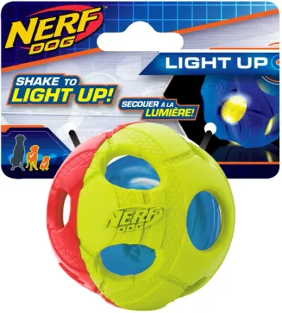 Jucarie pentru caini Nerf Minge Led S