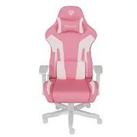 Scaun Gaming Genesis Nitro 710, Piele Ecologică, Reglabil pe Înălțime, Spătar 135°, Manere 2D, 150 kg, Piston Gaz Clasa 4, Roz/Alb