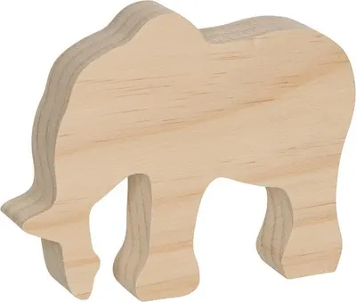 Un set de semifabricate din lemn Goki - Trei animale diferite