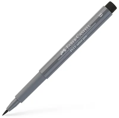 Marker cu pensula Faber-Castell Pitt Artist - Gri rece IV (233)