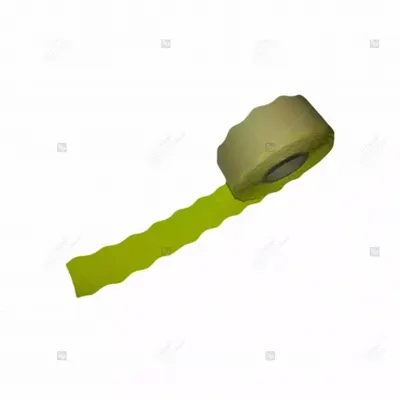 Etichete de pret fluorescente ondulate, galbene, 26 x 12 mm, 1500 buc rola