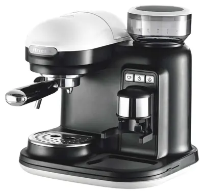 Aparat de cafea cu râșniță încorporată Ariete - Moderna 1318, 15 bar, 800 ml, alb