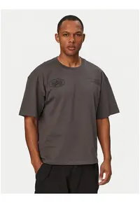 Tricou gri - bumbac - imprimeu grafic - Gri