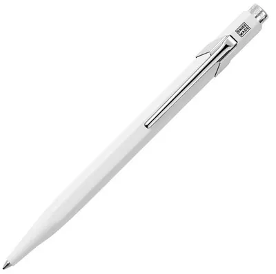Pix automat Caran d'Ache 849 Pop Line Collection White – Albastru