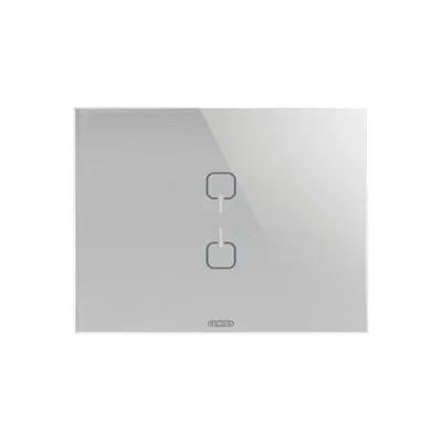 ICE TOUCH Placa KNX - sticla - 2 simboluri - TITANIUM - CHORUS