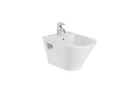 Bideu Roca The Gap A3570N5000, suspendat, cu orificiu pentru baterie standard, Alb